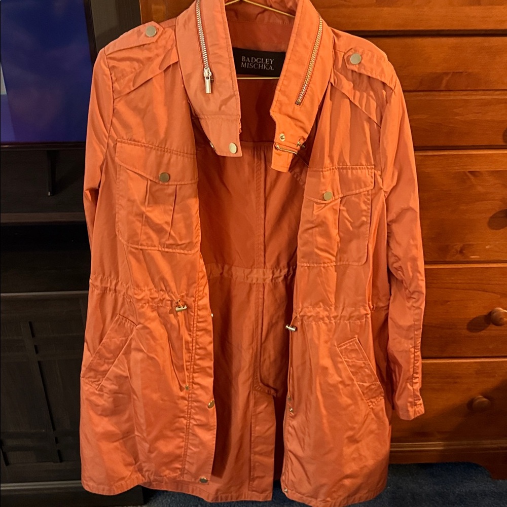 Badgley Mischka Vibrant Orange Jacket
